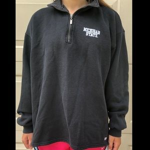 Soffe Michigan State Quarter ZIP Sweatshirt